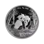 China Silver Panda 2024 – Moneda 30 g Plata Pura 999