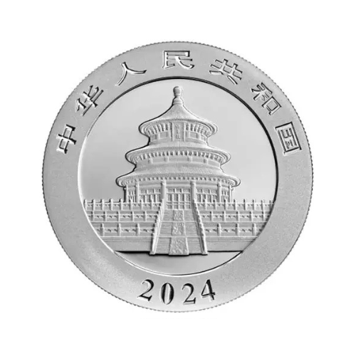 China Silver Panda 2024 – Moneda 30 g Plata Pura 999