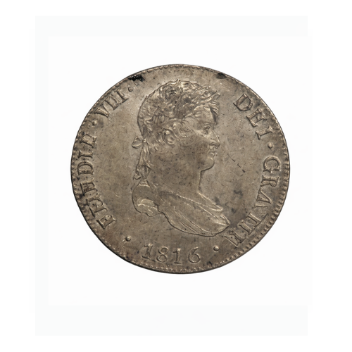 8 reales de plata Fernando VII , 1816 de Lima