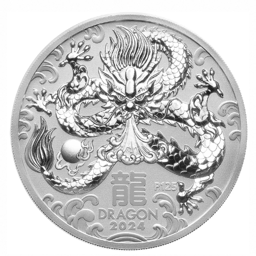 Año del Dragón 2024 – 5 Onzas de Plata Pura 999