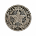 Un Peso de Cuba 1916