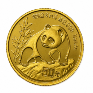 Moneda 1/2 Onza de Oro Panda China 1990 – Oro 999